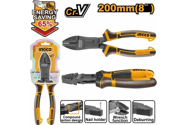 Плоскогубцы комбинированные  INGCO  200 мм HCCP58200  в Перми 