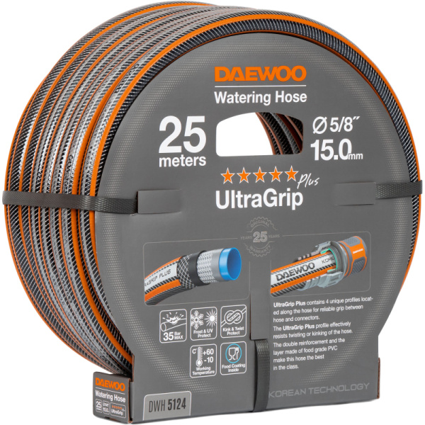 Шланг UltraGrip  диаметром 5/8" (15мм), длина 25 метров DAEWOO DWH 5124 в Перми