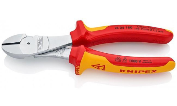 Силовые бокорезы VDE "KNIPEX" 1000В KN-7406180 в Перми 