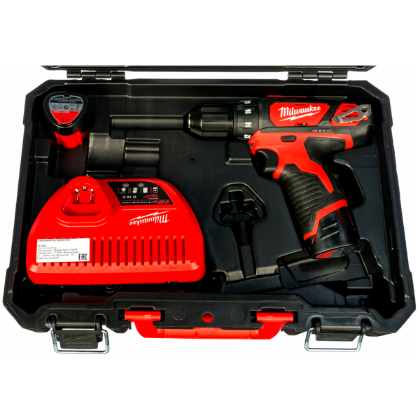 Акк. дрель шуруповерт Milwaukee M12BDD-201С (1х2Ач, з/у, кейс) 4933479439