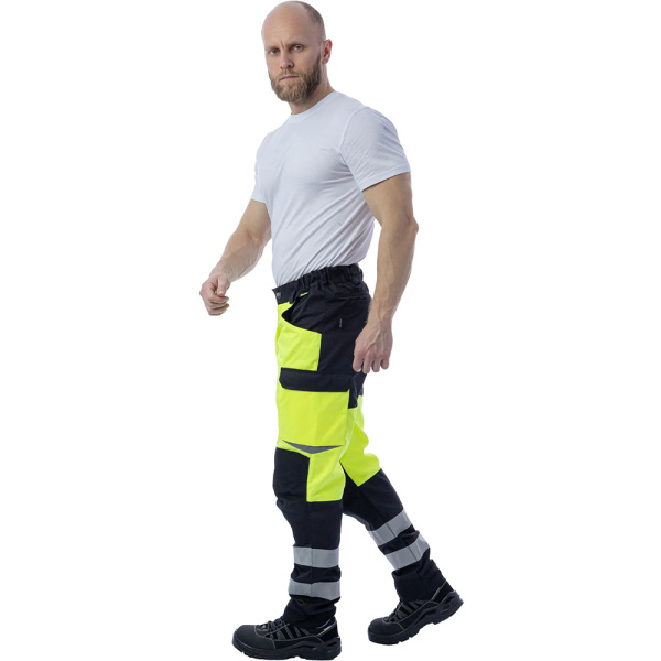 Сигнальные брюки Brodeks KS309 56 желтый/черный в Екатеринбурге
