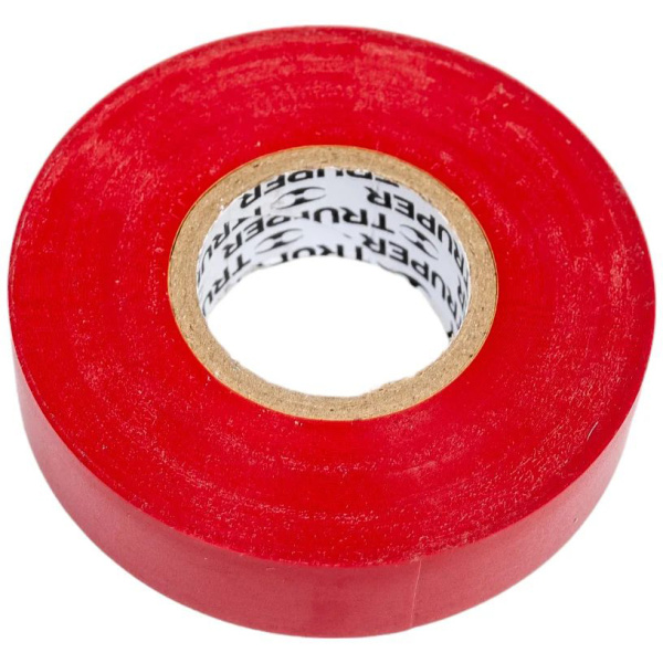 Изолента Truper акрил, 18м. ширина 19мм красная M-33R 12504 в Перми