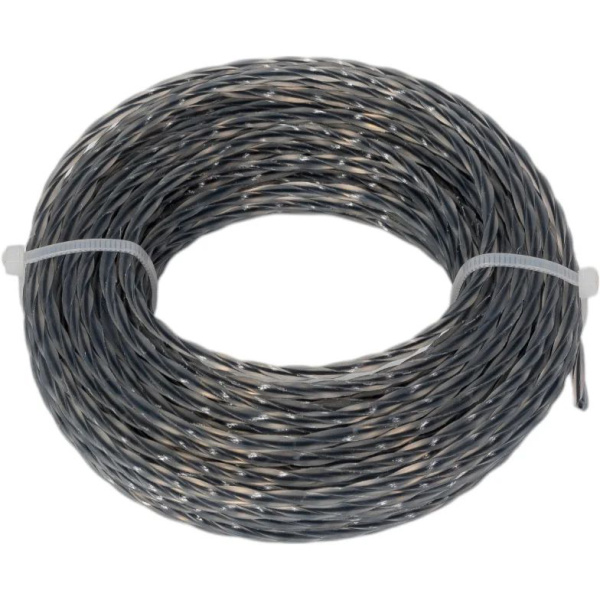 Леска триммерная SNIRREX "Витой квадрат" с жилой (двухкомпонентная усиленная), 3,0мм х 15м 15-01-028 в Перми