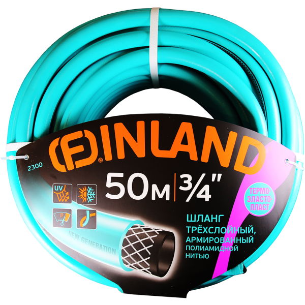 Шланг FINLAND SELVA фуксия ТЭП 3/4", 50м, 3-слойный  2300 в Перми