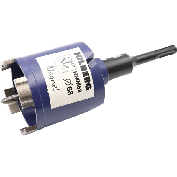 Коронка алмазная по бетону HILBERG Laser Magnet 68 мм HMM68