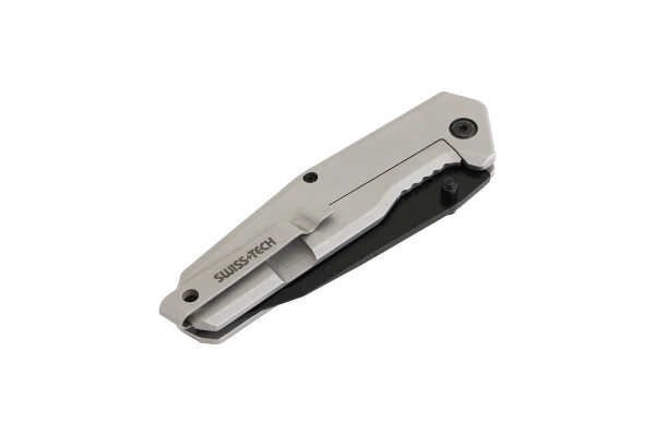 Нож складной SWISS+TECH Bi-Metal Carbide 9см рукоять нержавеющая сталь  ST012003 в Перми 
