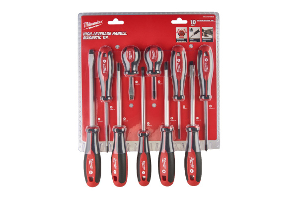 Набор отверток магнитных Milwaukee с трехгранной рукояткой  10шт 4932471808