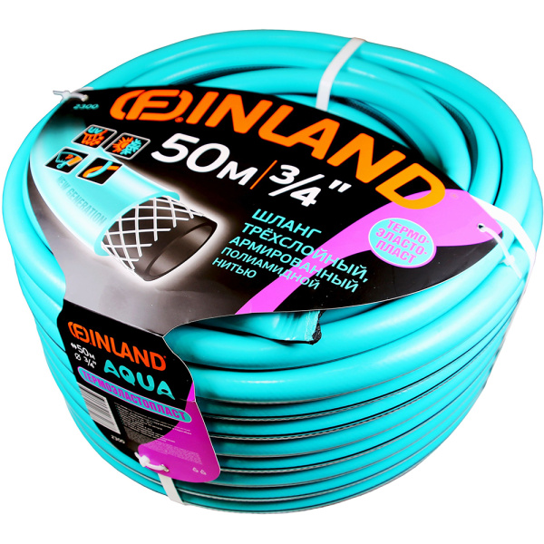 Шланг FINLAND SELVA фуксия ТЭП 3/4", 50м, 3-слойный  2300 в Перми