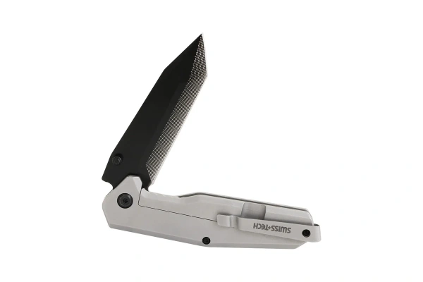 Нож складной SWISS+TECH Bi-Metal Carbide 9см рукоять нержавеющая сталь  ST012003 в Перми 