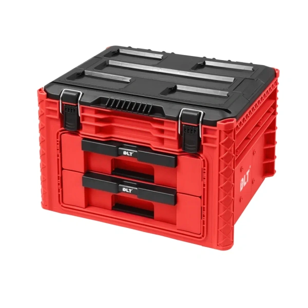 Кейс-тележка для инструментов №1 DLT RED PRO  с выдвижными отсеками 2+1 57х44х42см  4062 в Перми 