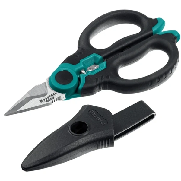 Ножницы электрика KRAFTOOL Electric  4-в-1 160 мм с чехлом  23356 в Перми 