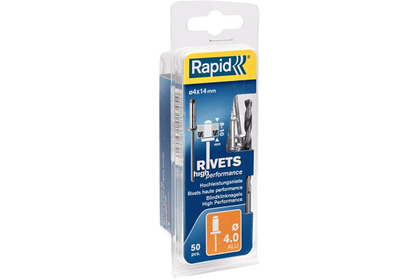 Заклепка RAPID алюминий/сталь 4,0х14мм. 50шт  5000385 в Перми