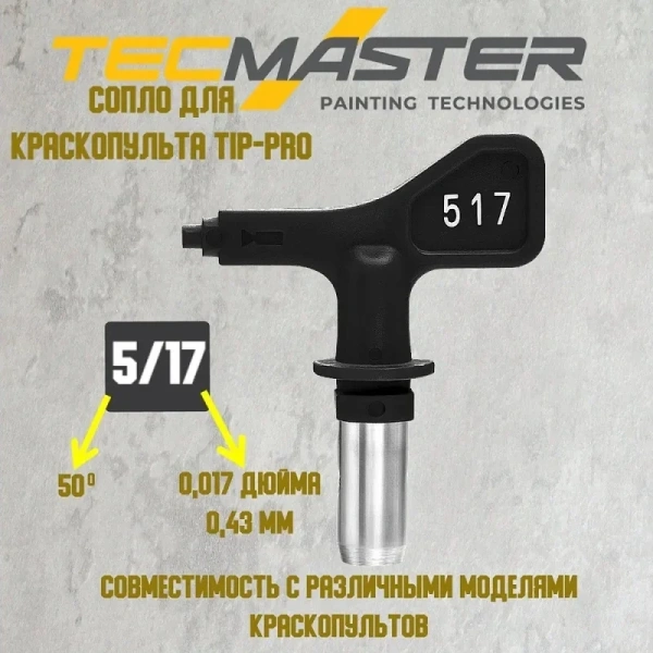 Форсунка сменная TECMASTER TipPro 517 0.43 мм  240517 в Перми